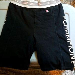 Black Champion bike shorts
